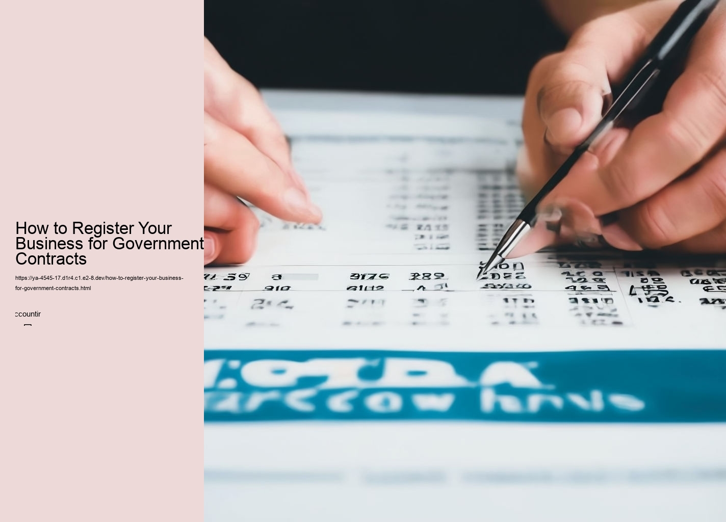 How to Register Your Business for Government Contracts