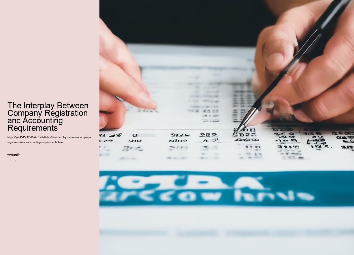 The Interplay Between Company Registration and Accounting Requirements